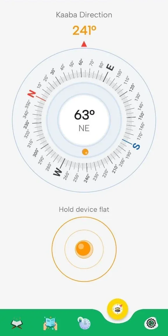 Qibla compass